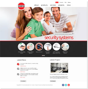 S.P. Securiton Alarm Systems Ltd Website Redesign Stands Out!